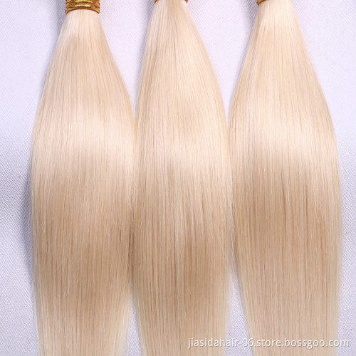 Straight Wholesale 613 Blond Weave Raw Mink Brazilian Bundles Cuticle Aligned Virgin Human Hair Extension
